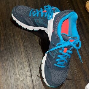 Nike Air  Dark Gray and Blue Athletic Sneakers